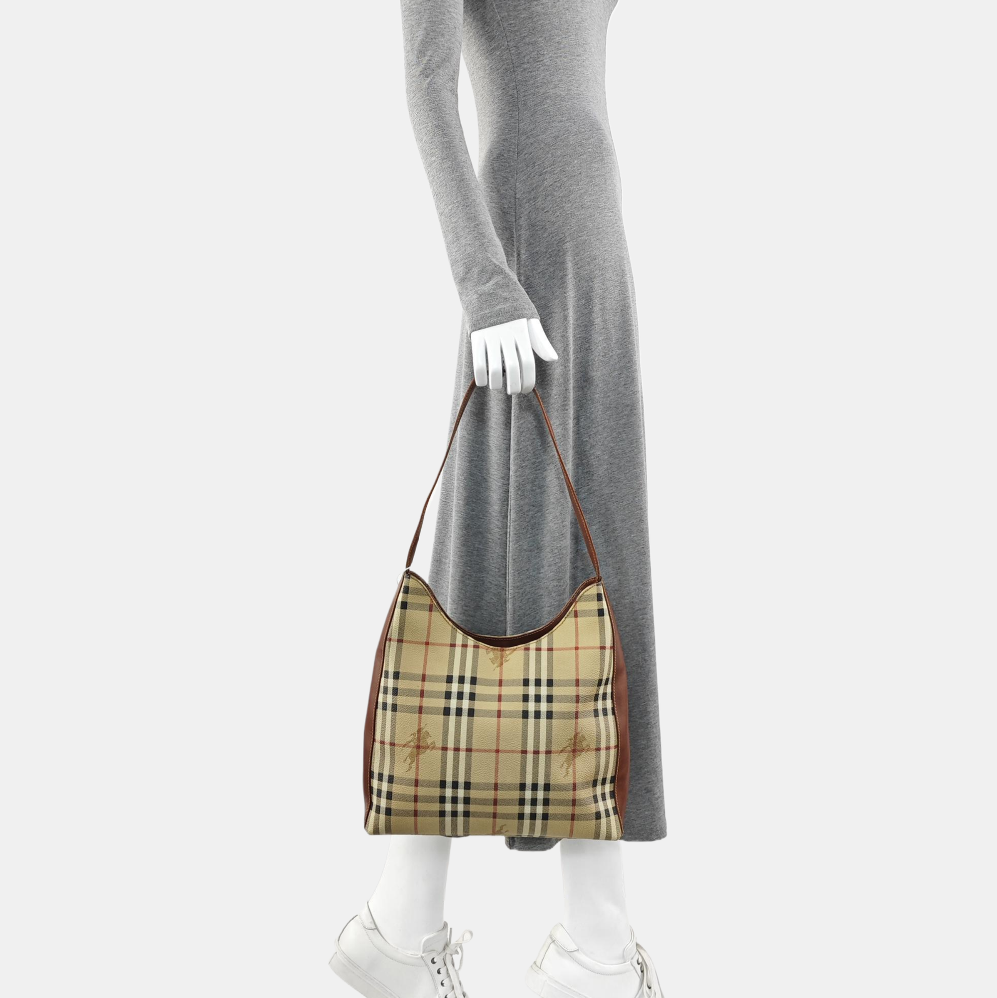Coated Canvas Tote Bag Beige