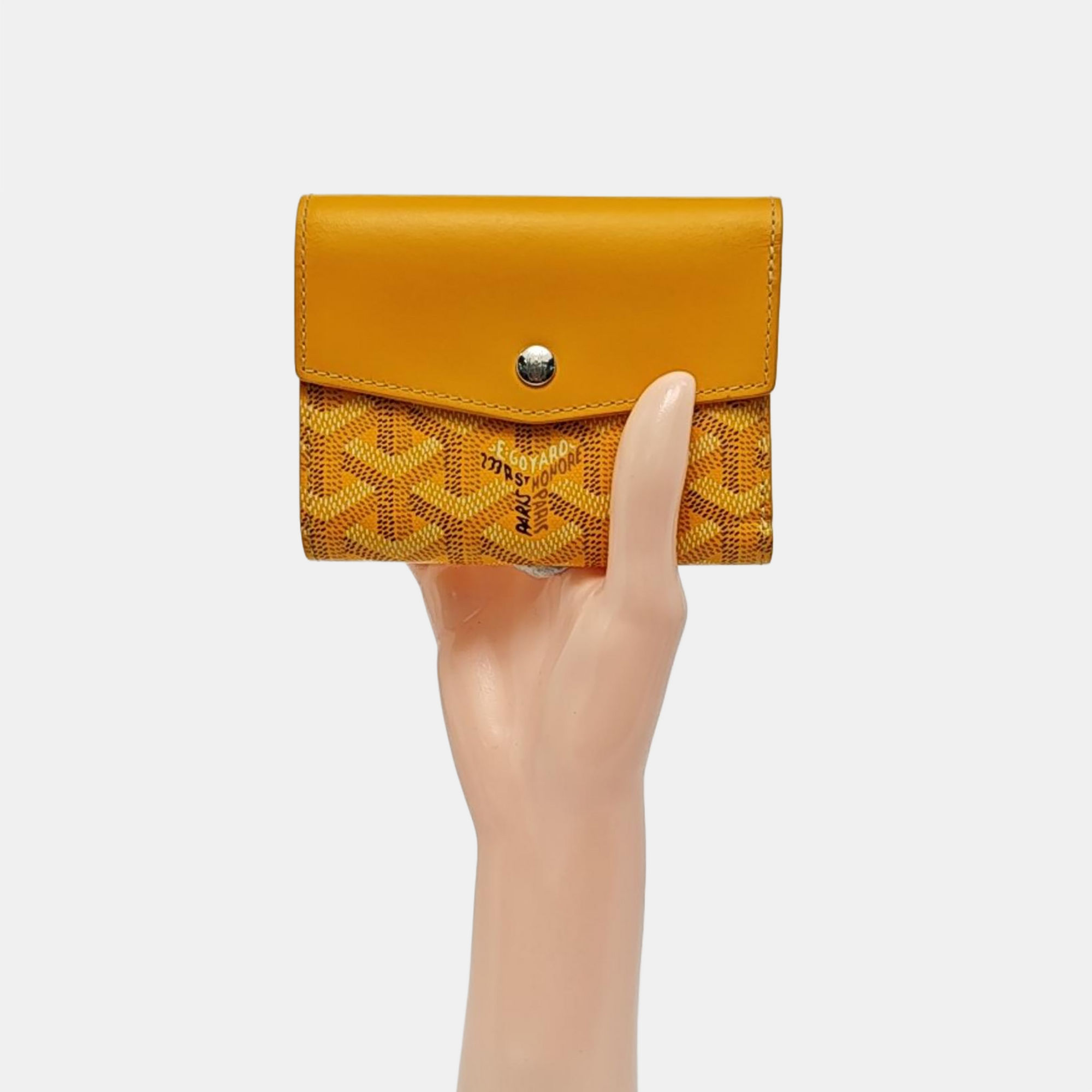 Saint-Marc Coated Canvas Yellow Wallet