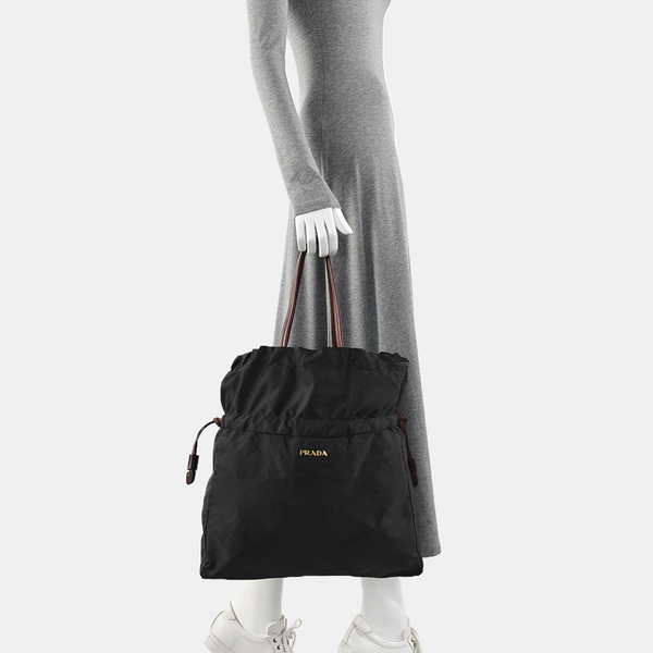 Nylon Tote Bag Black