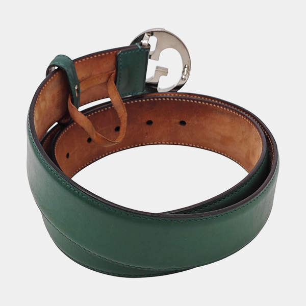 Leather Belt Green
