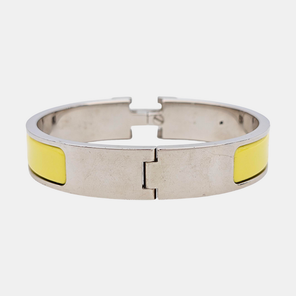 Clic H Metal Silver Bangle