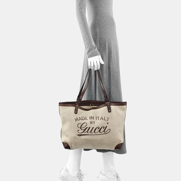 Canvas Tote Bag Beige