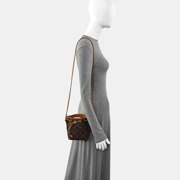 NÉONOÉ Nano Monogram Coated Canvas Brown