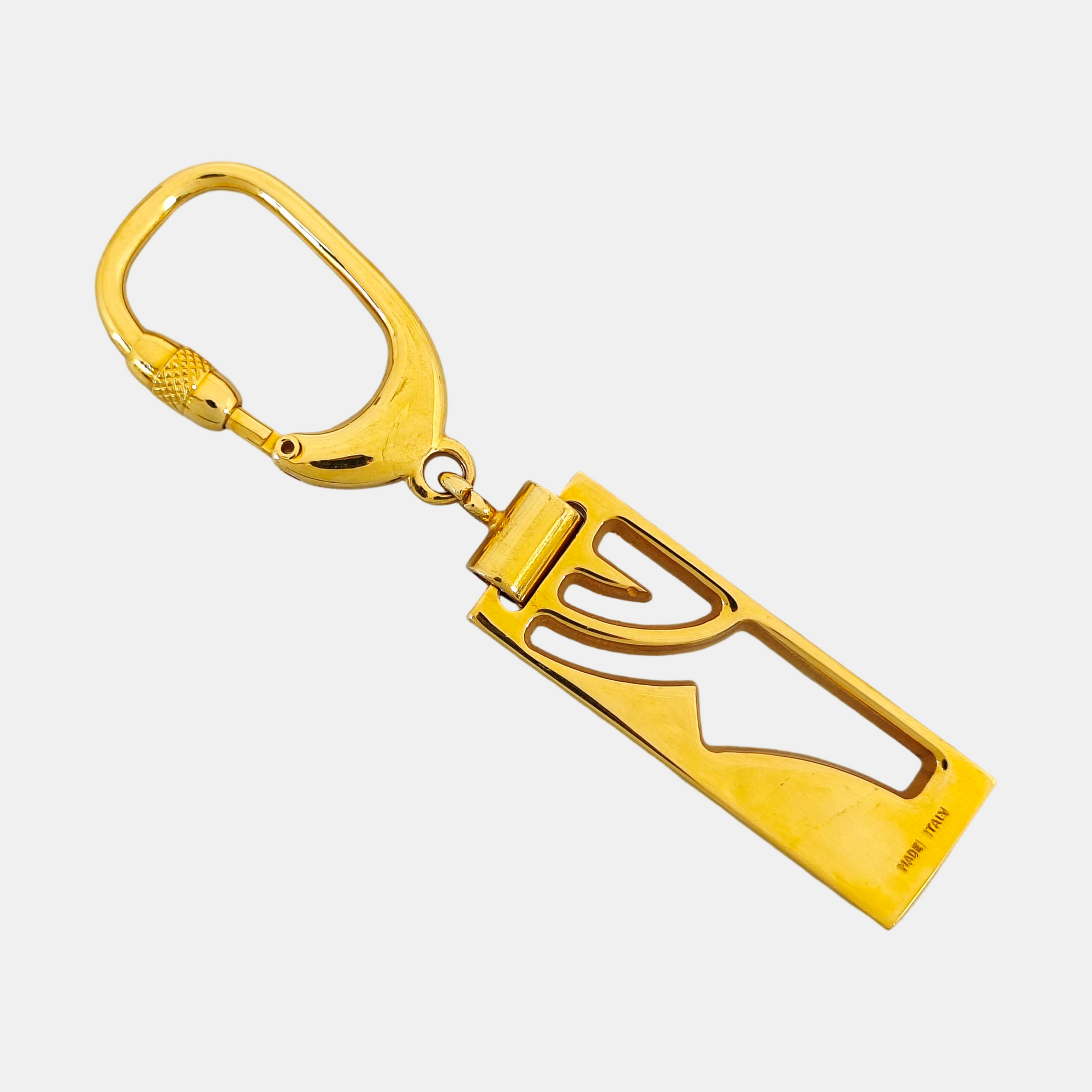 Metal Bag Charm Gold