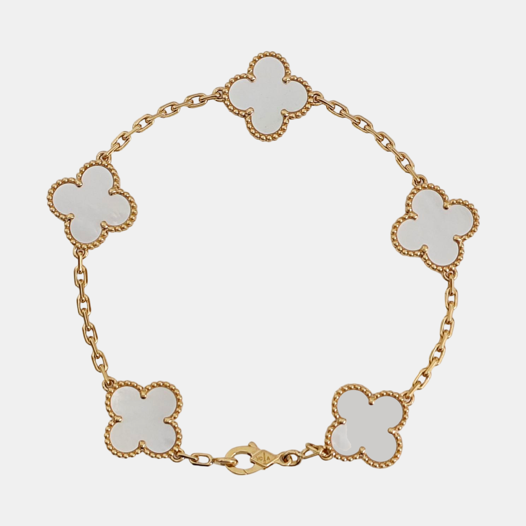 Vintage Alhambra 18k Gold Bracelet
