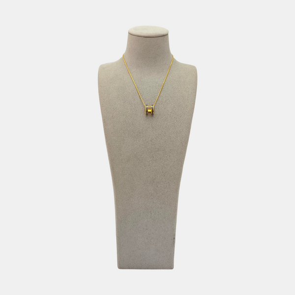 Pop H Metal Gold Necklace