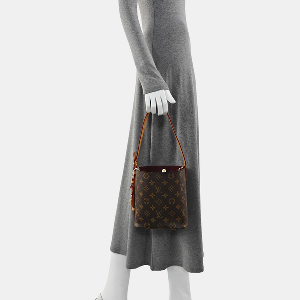 ALL IN BB Monogram Coated Canvas Brown