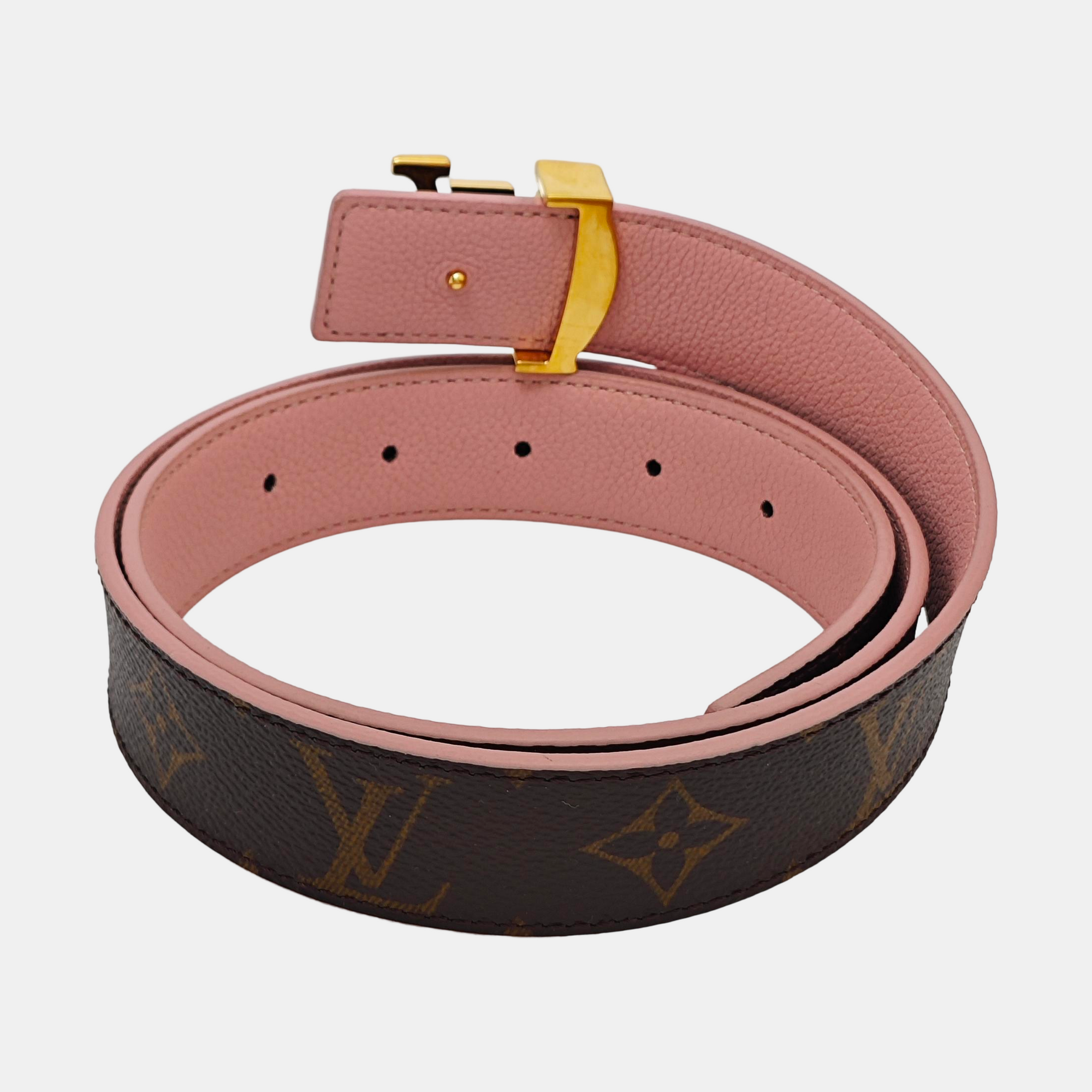 Coated Canvas Belt Brown