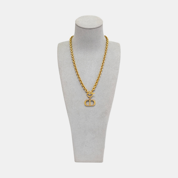 Petit CD Metal Gold Necklace