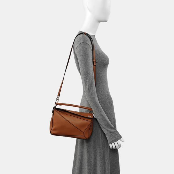 Puzzle Small Calfskin Brown