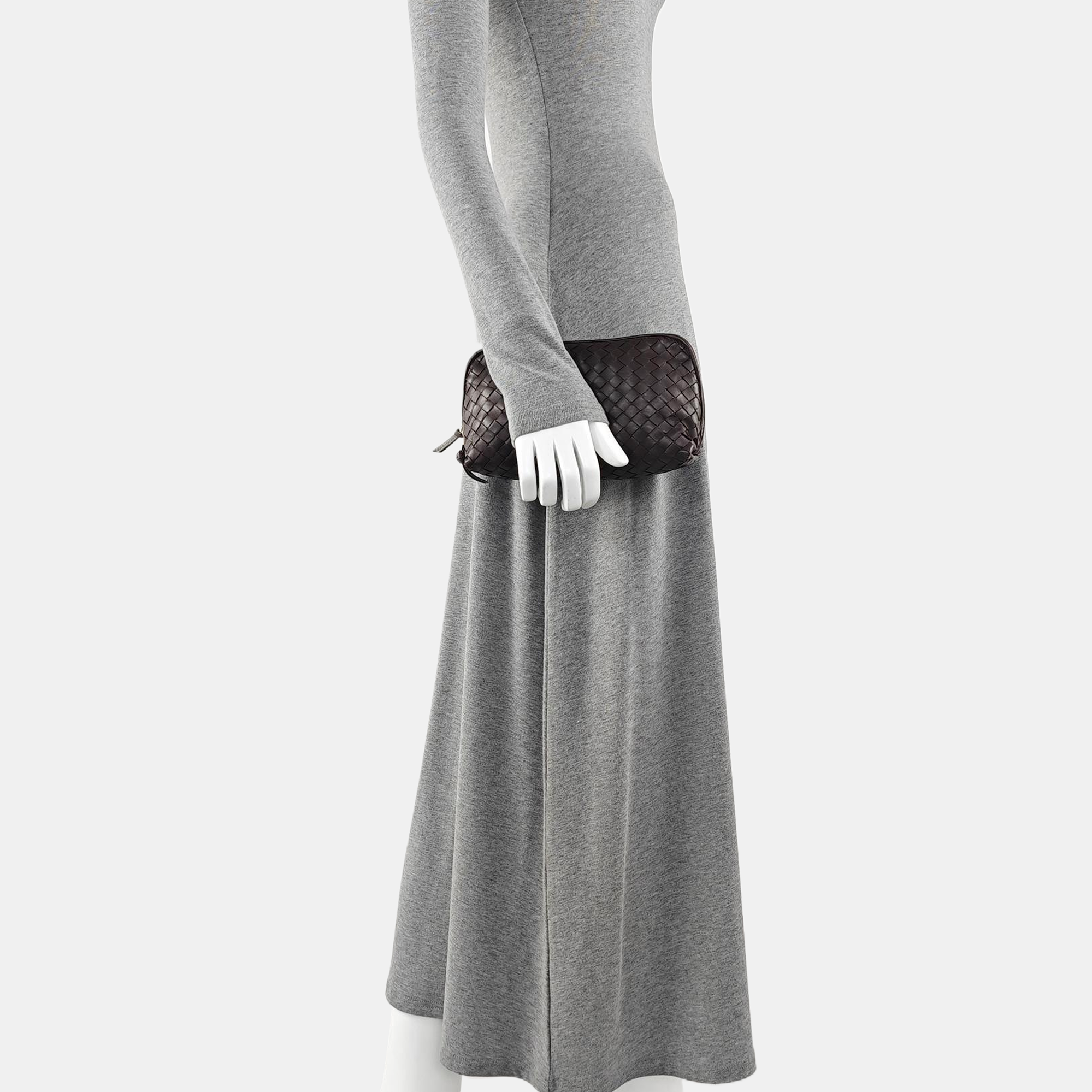 Lambskin Clutch Brown
