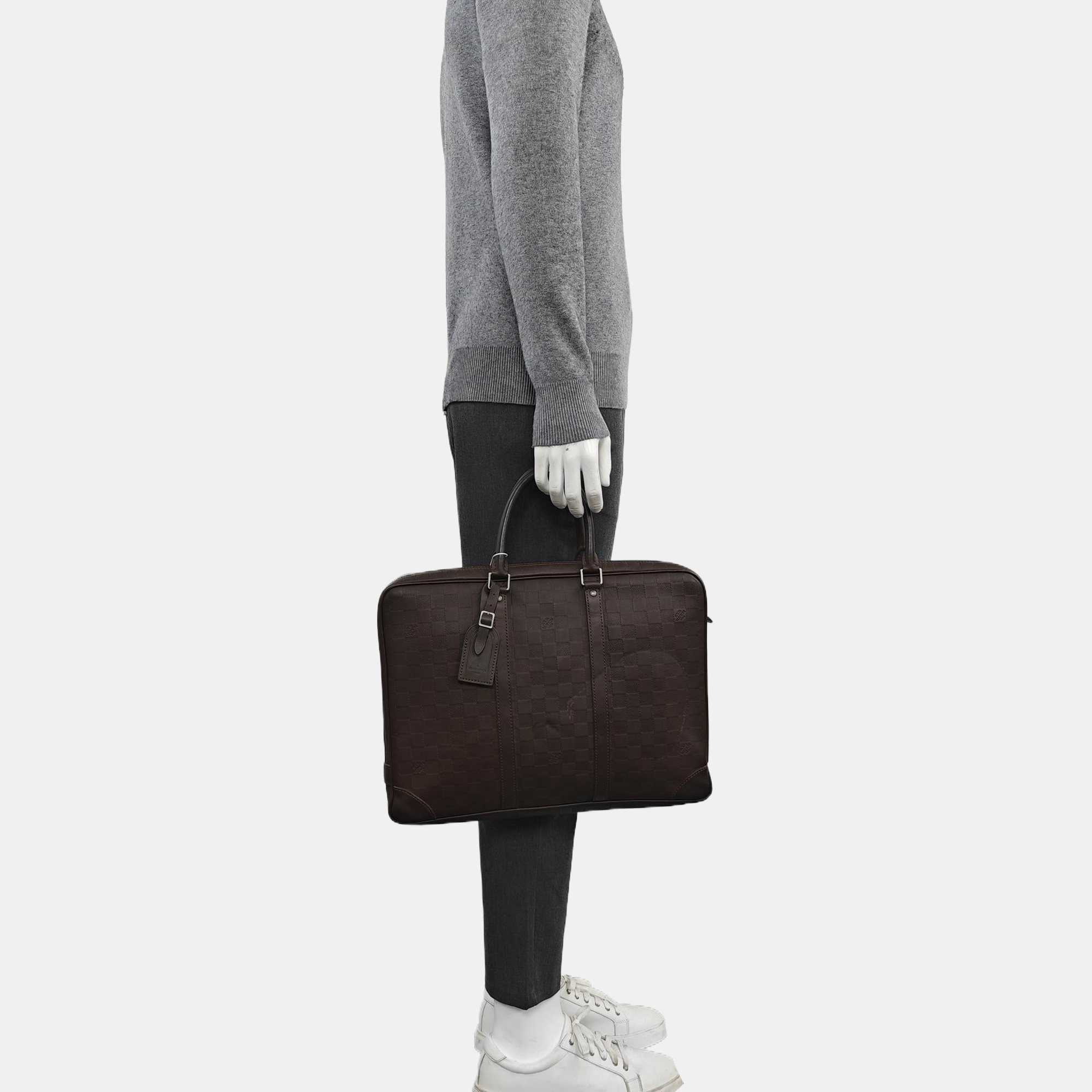PORTE-DOCUMENTS Damier Ebene Calfskin Brown