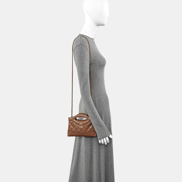 CHANEL 31 Quilted Lambskin Beige