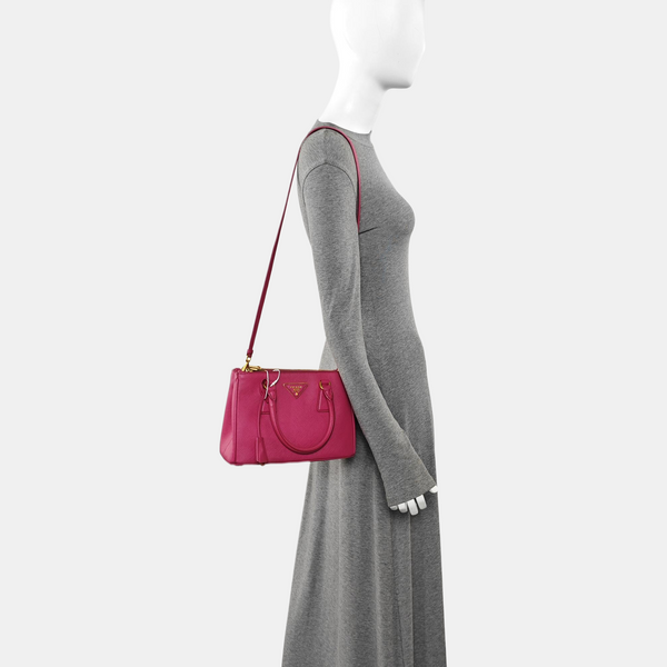 Galleria Small Calfskin Red