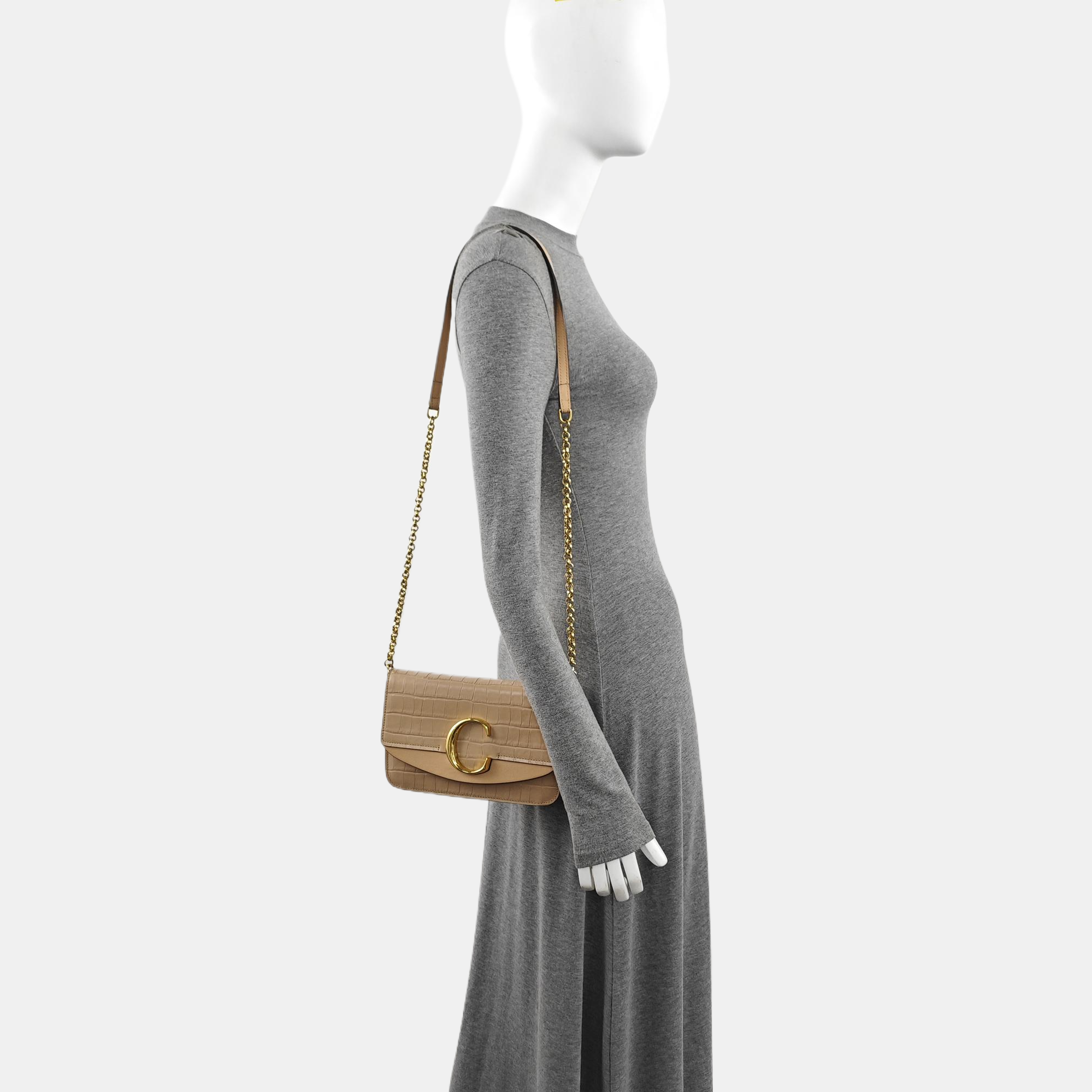 Chloé C Calfskin Beige