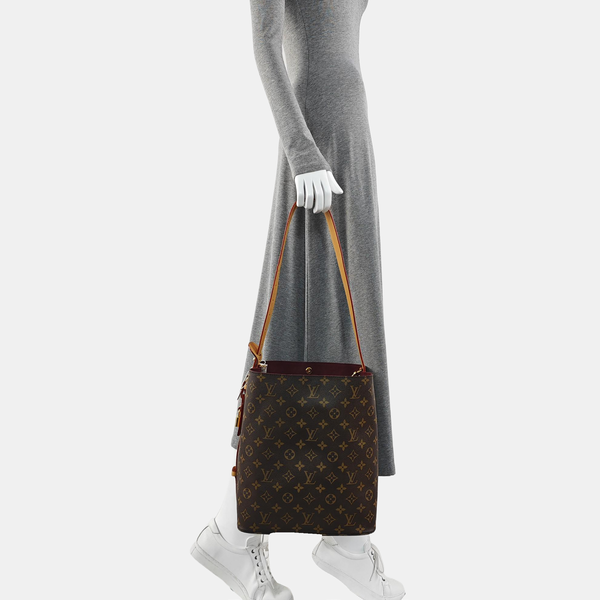 ALL IN GM Monogram Coated Canvas Brown
