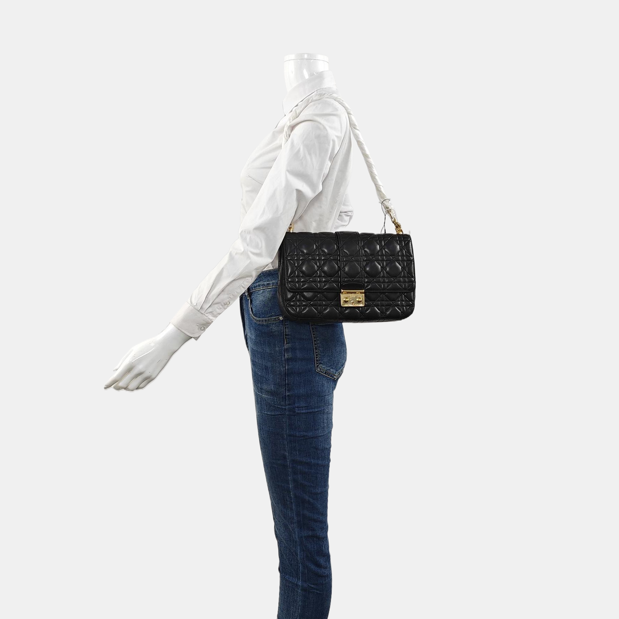 Miss Dior Cannage Lambskin Black