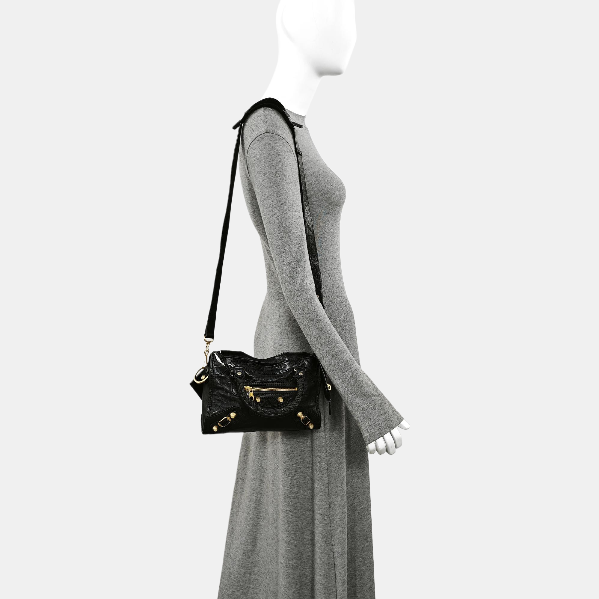 Classic City Mini Lambskin Black