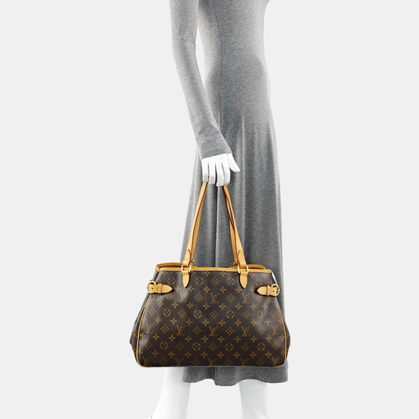 BATIGNOLLES GM Monogram Coated Canvas Brown