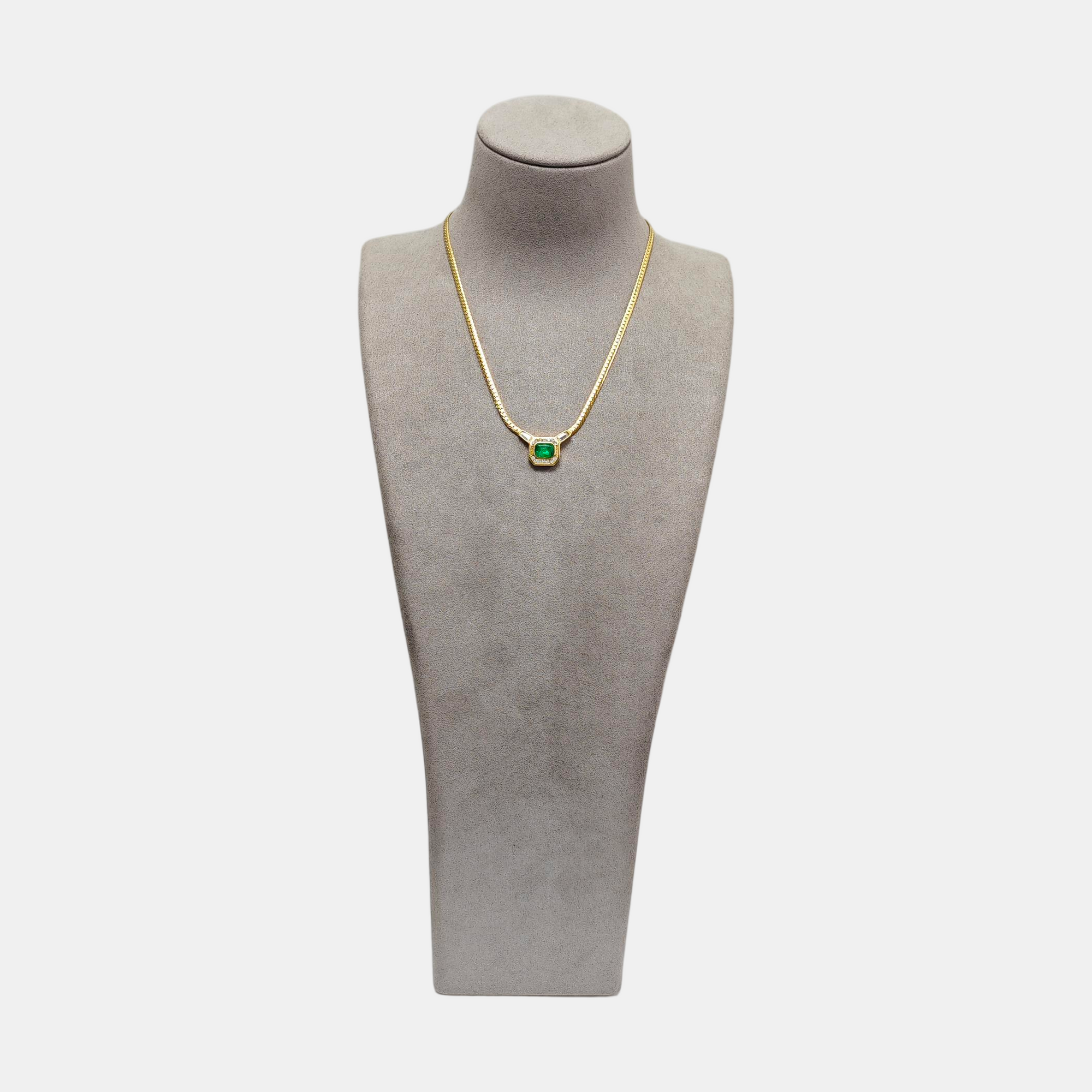 Dior Oblique Metal Gold Necklace