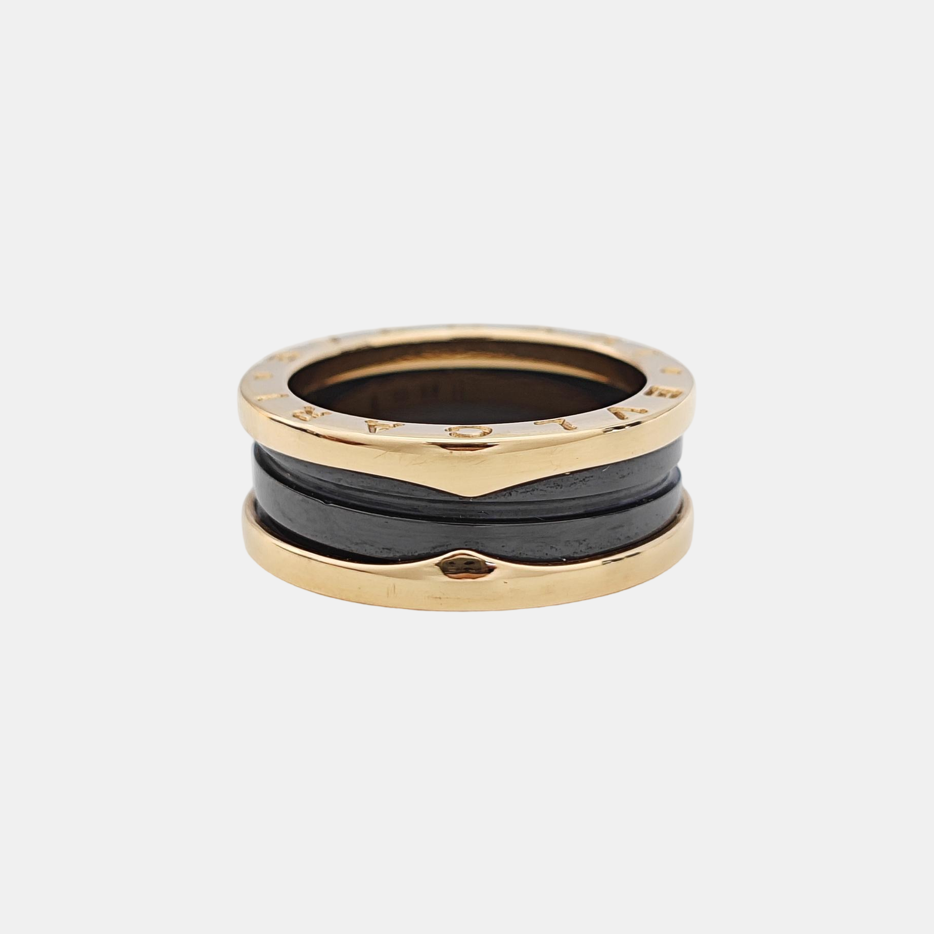 B.ZERO1 18k Rose Gold Ring EU 54