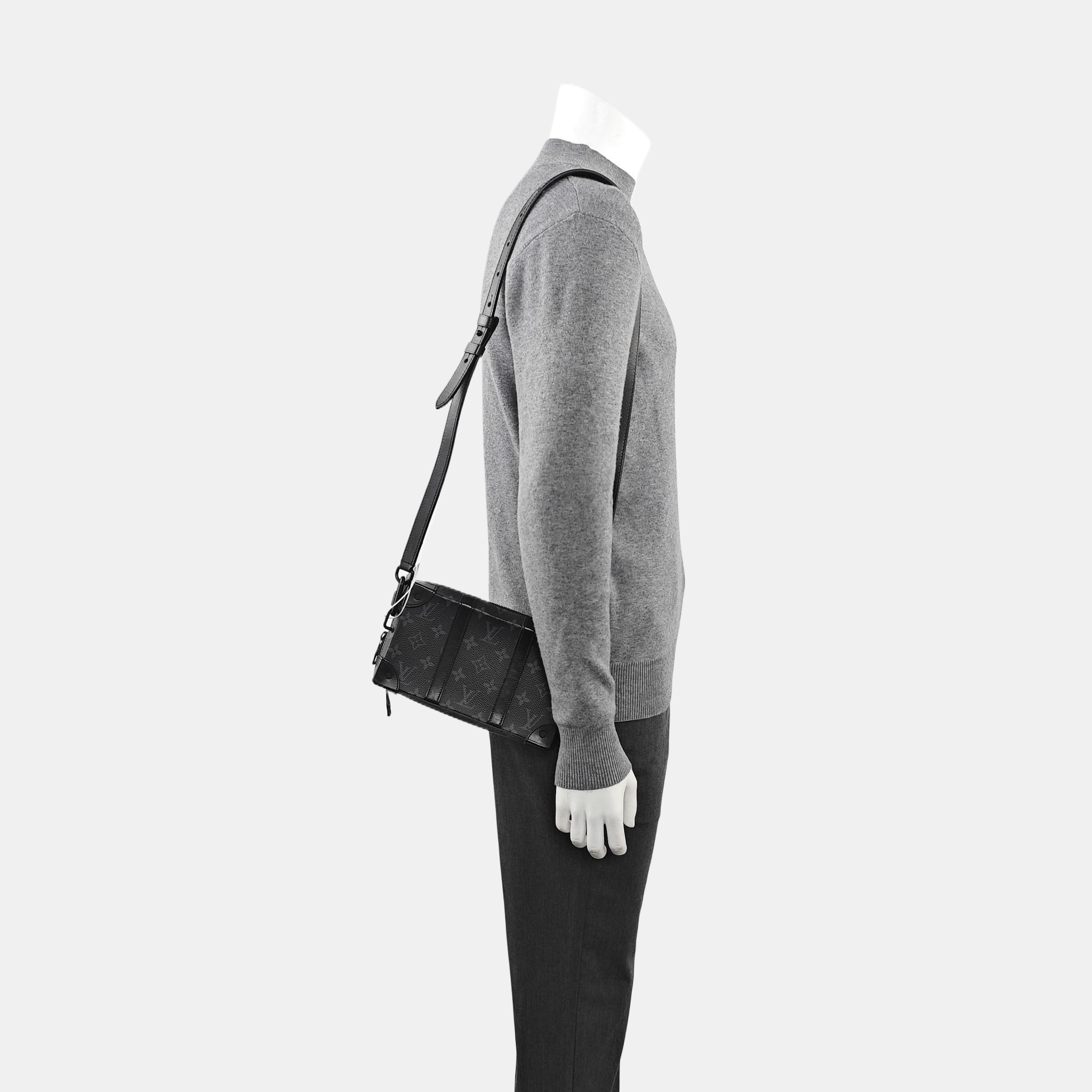 WALLET TRUNK Monogram Coated Canvas Gray
