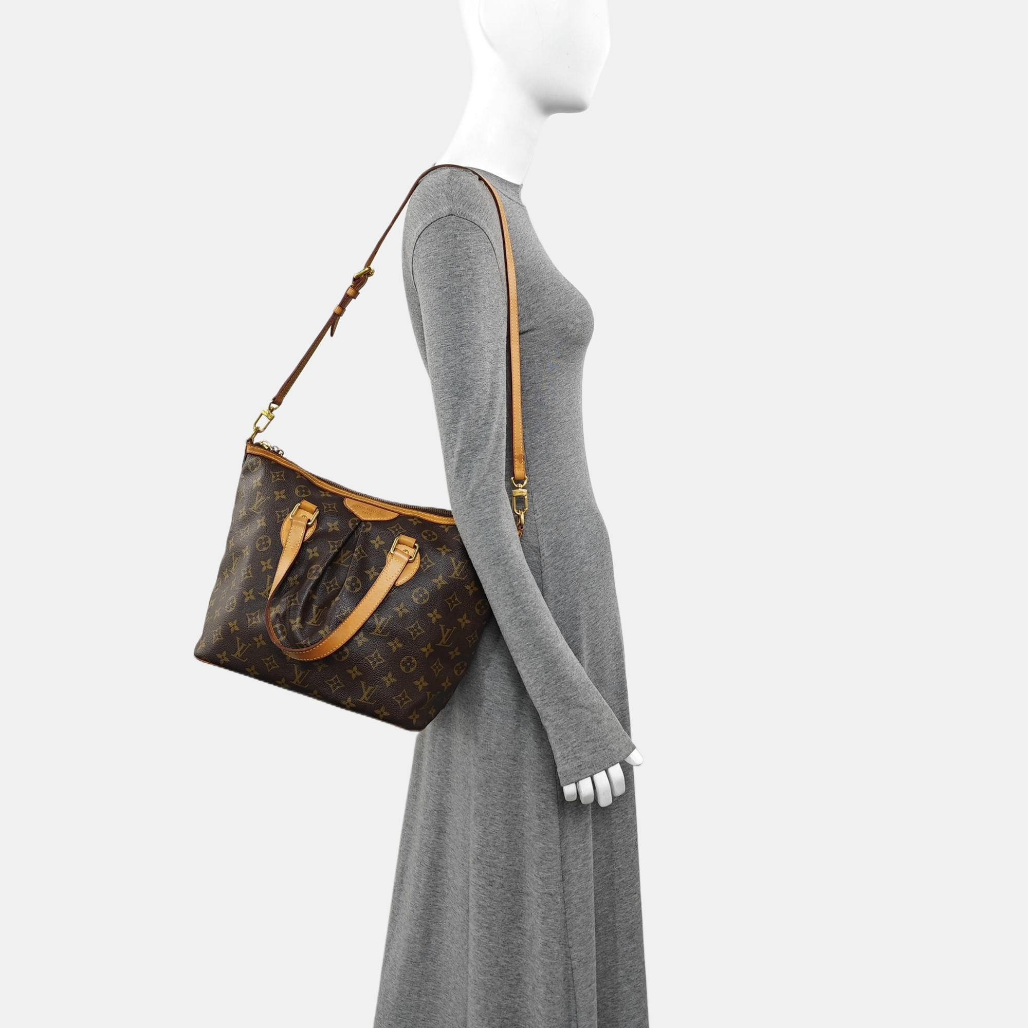 PALERMO PM Monogram Coated Canvas Brown