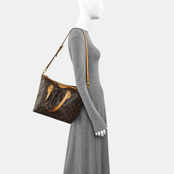 PALERMO PM Monogram Coated Canvas Brown
