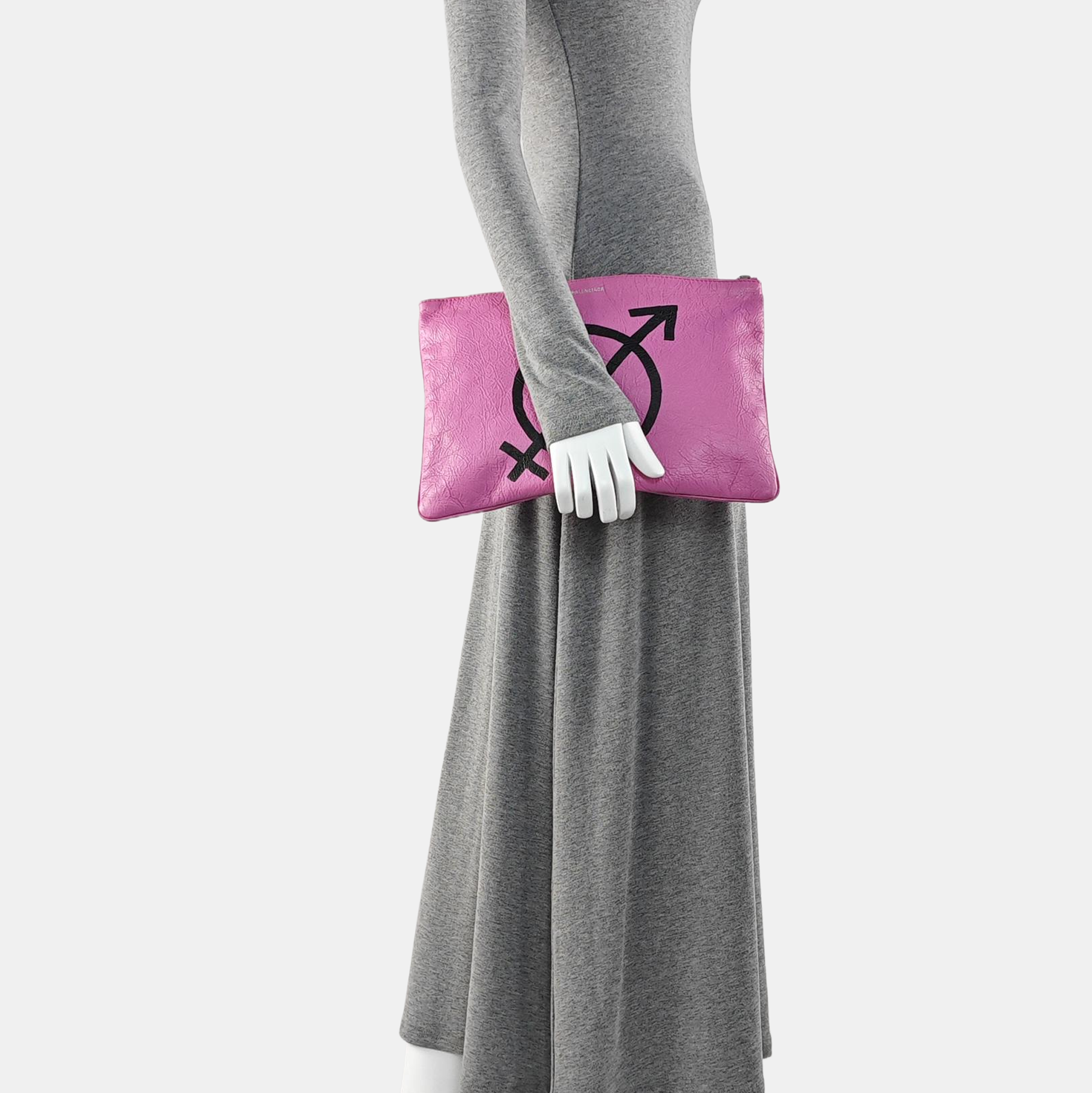 Calfskin Clutch Pink