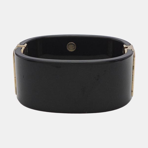 Synthetic Crystal Black Bangle