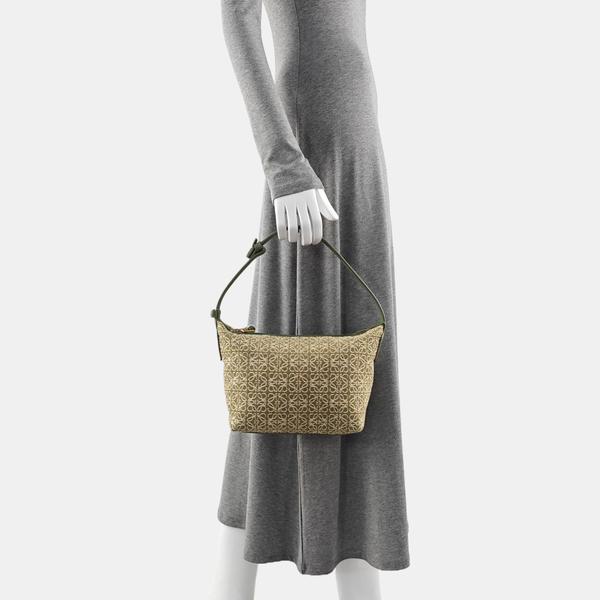 Canvas Top Handle Bag Green