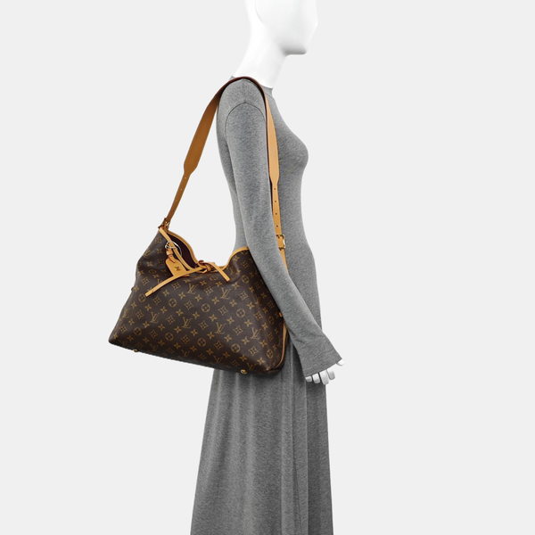 CARRYALL MM Monogram Coated Canvas Brown