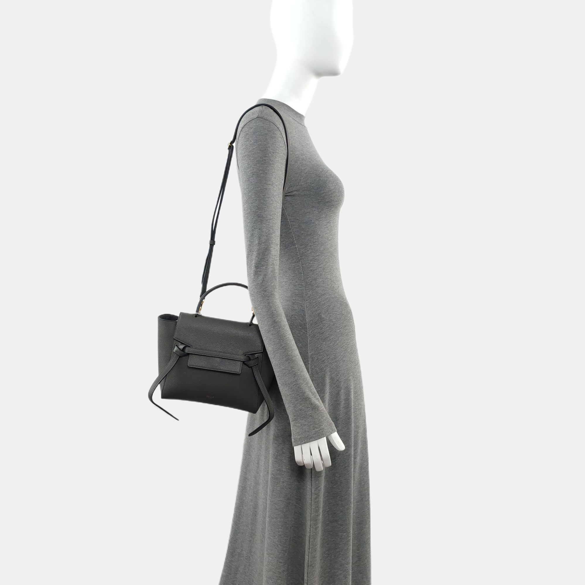 BELT Nano Calfskin Gray