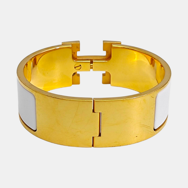 Clic H Metal Gold Bangle