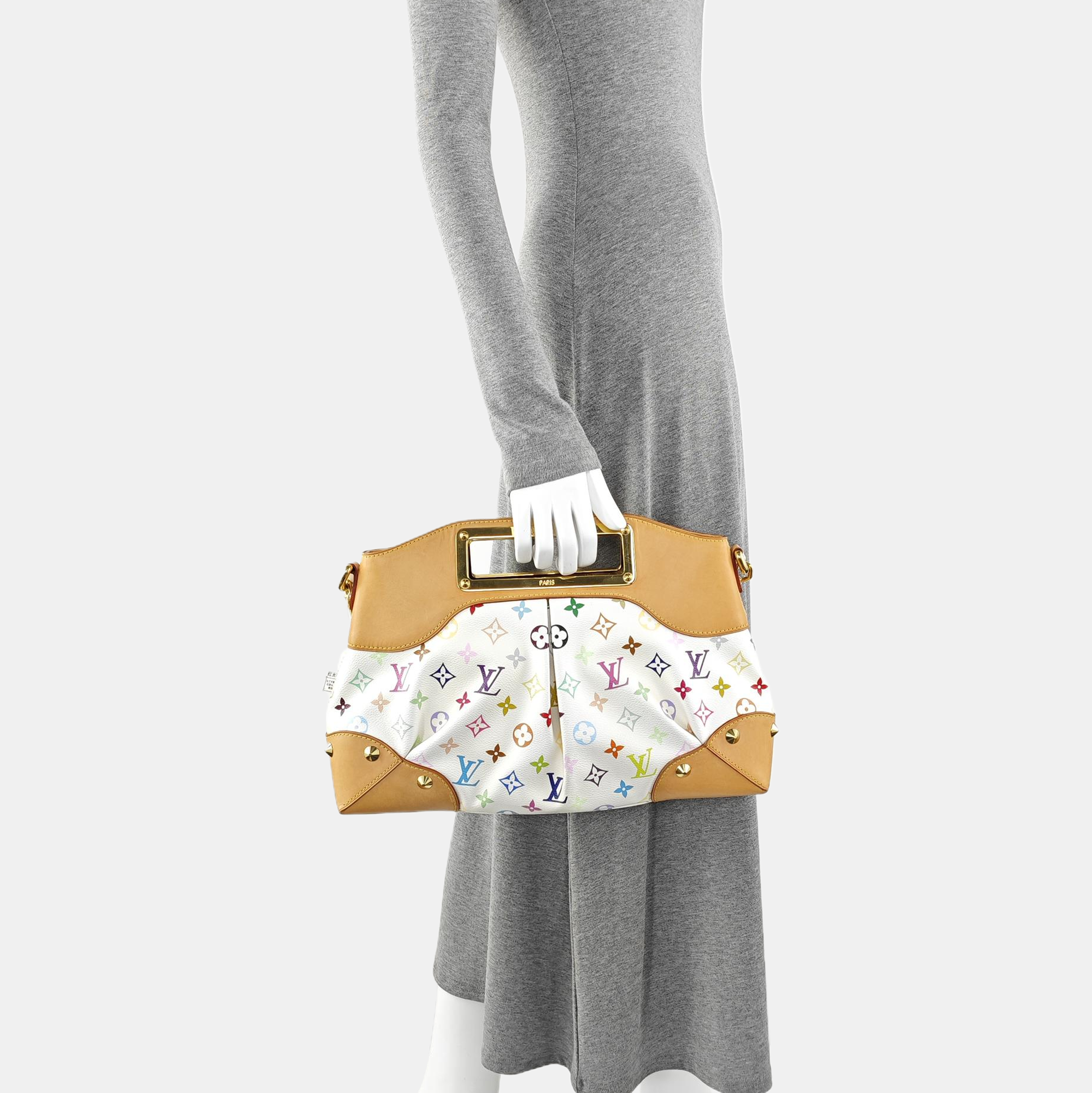 LV × TM JUDY MM Monogram Coated Canvas White