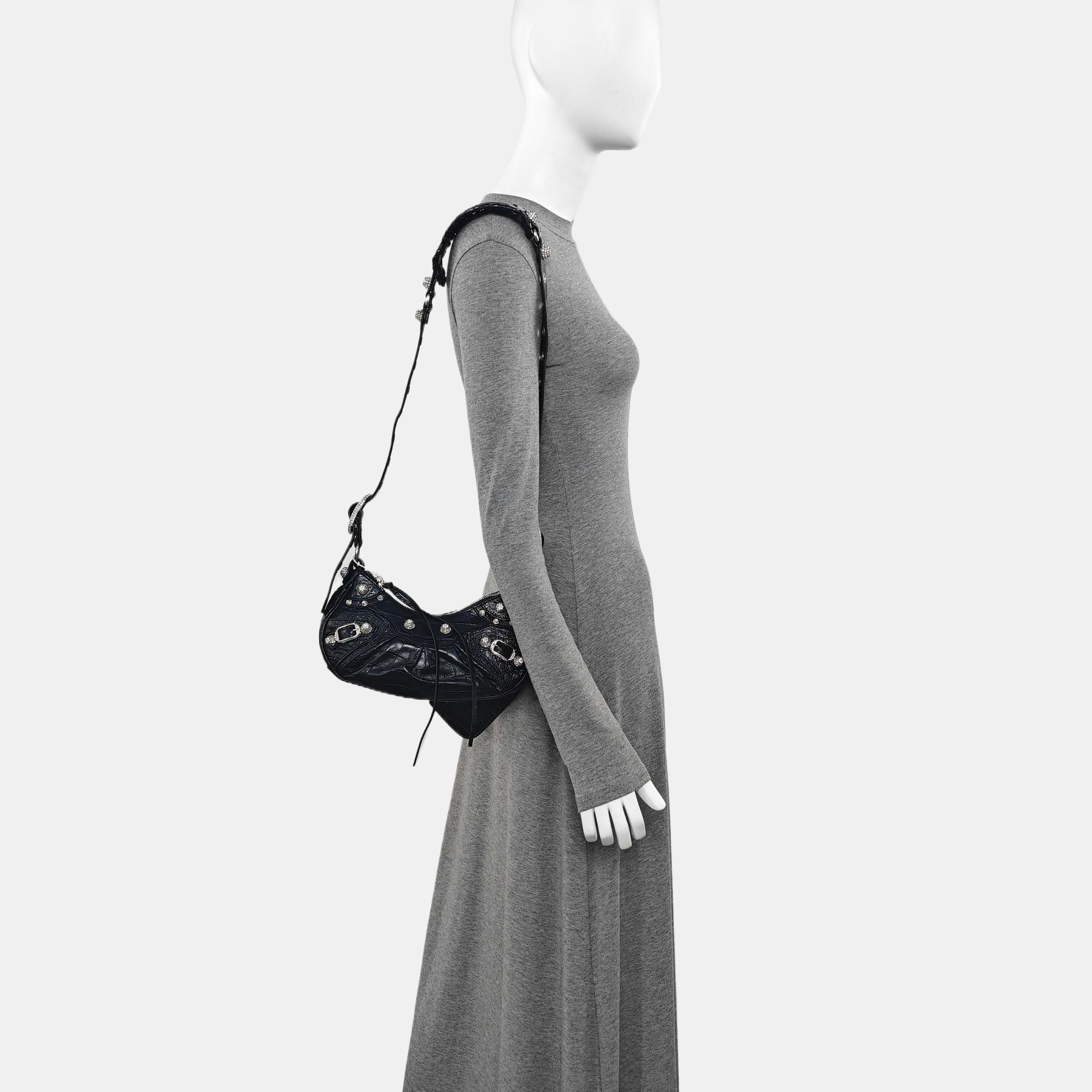 Le Cagole Small Calfskin Black