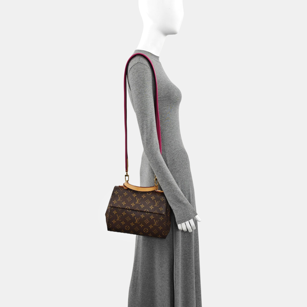 CLUNY PM Monogram Coated Canvas Brown