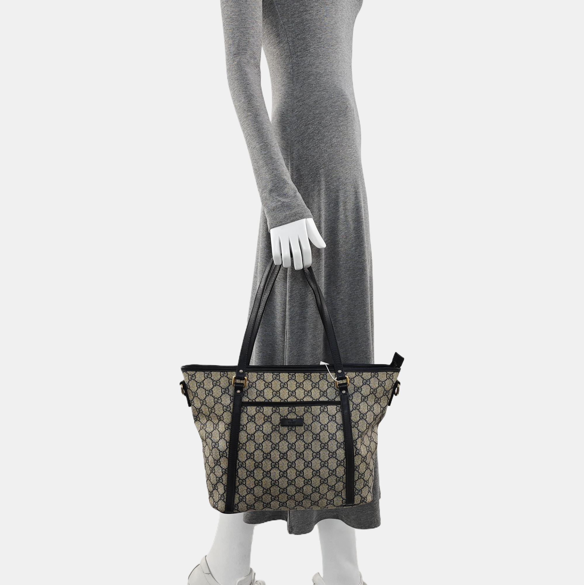 Monogram Coated Canvas Top Handle Bag Beige