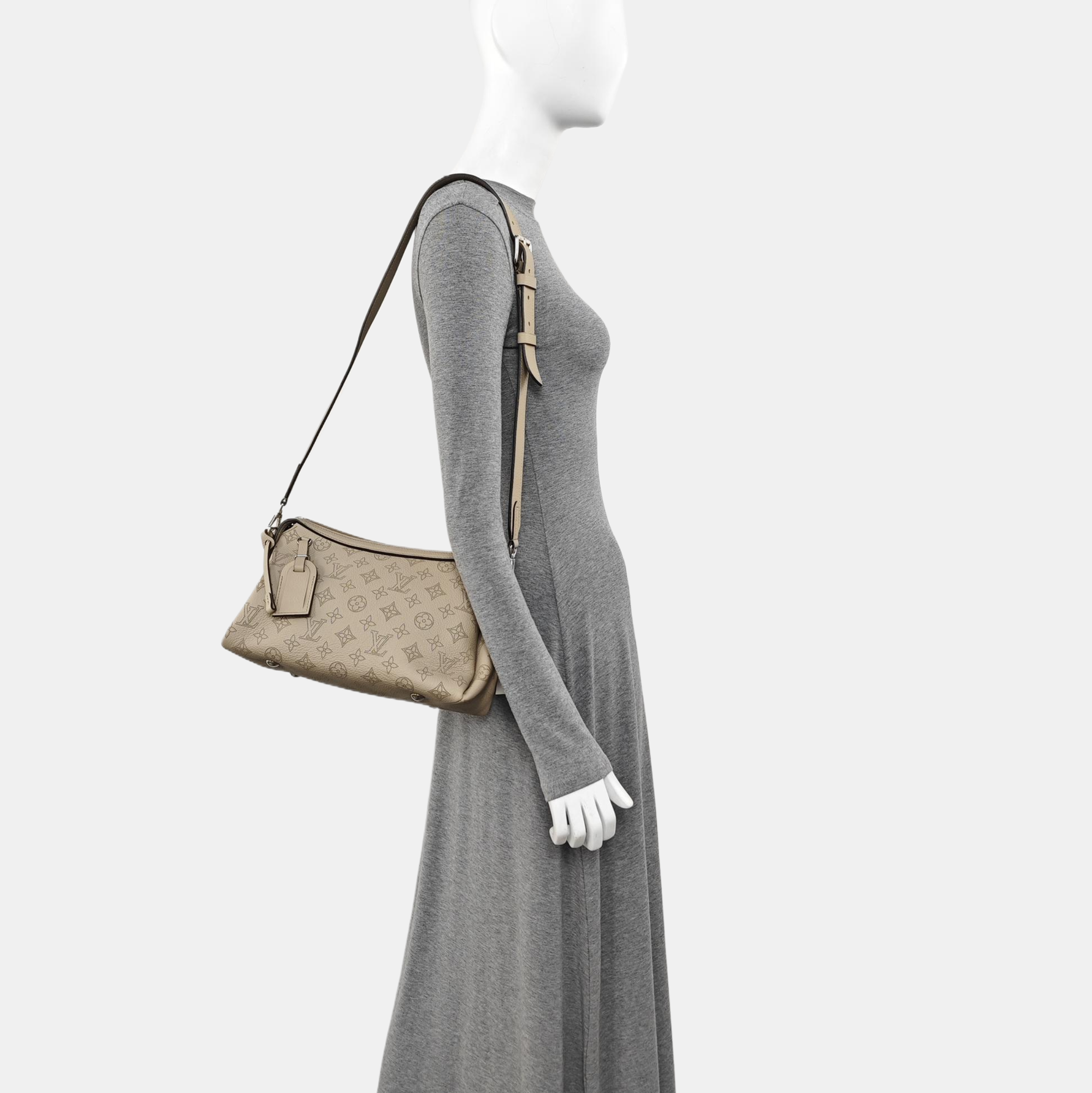 BABYLONE PM Monogram Calfskin Gray