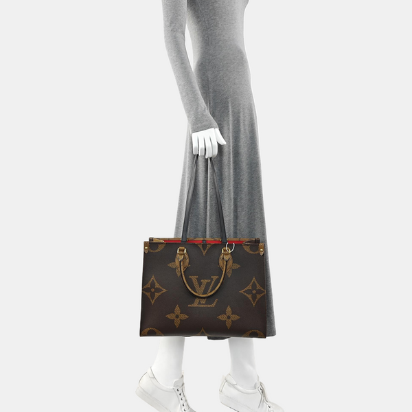 ONTHEGO MM Monogram Coated Canvas Brown