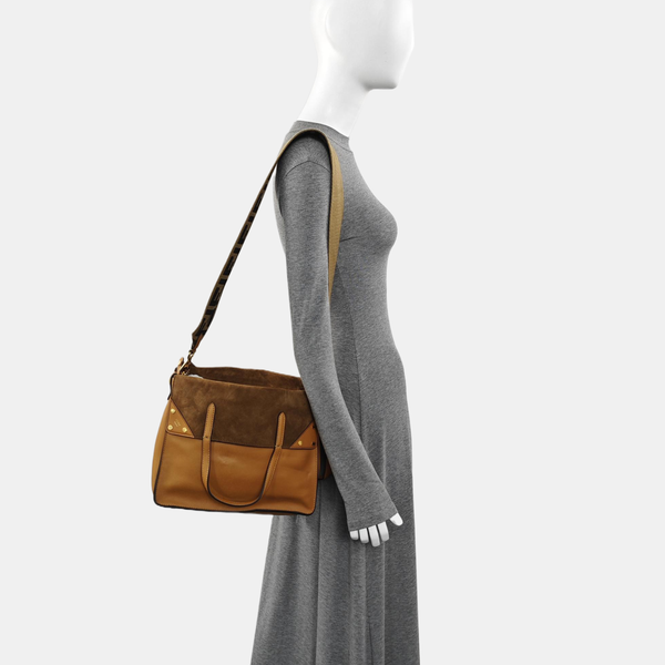 Flip Large Calfskin Brown