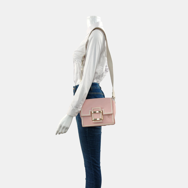 Leather Shoulder Bag Pink