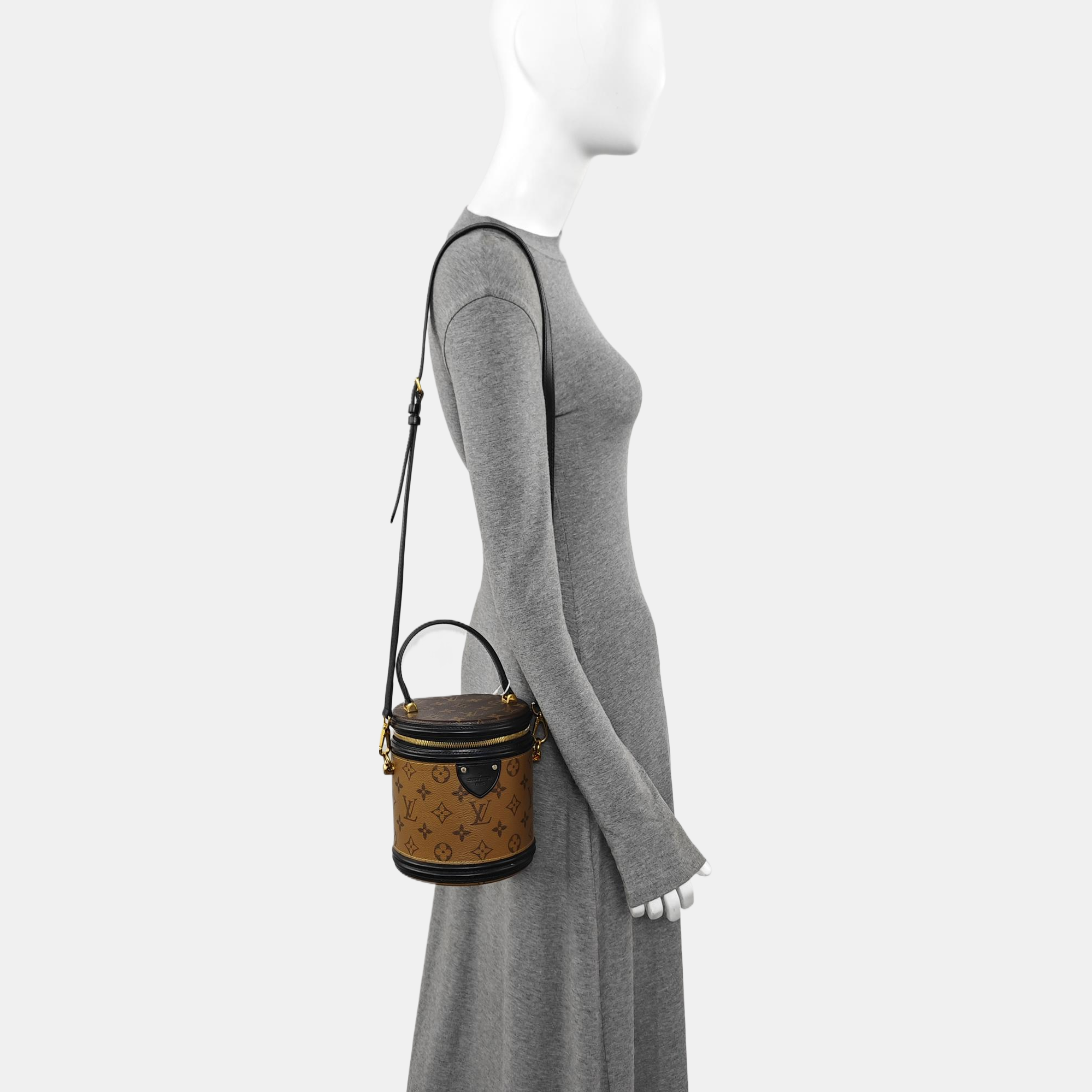 CANNES PM Monogram Coated Canvas Brown