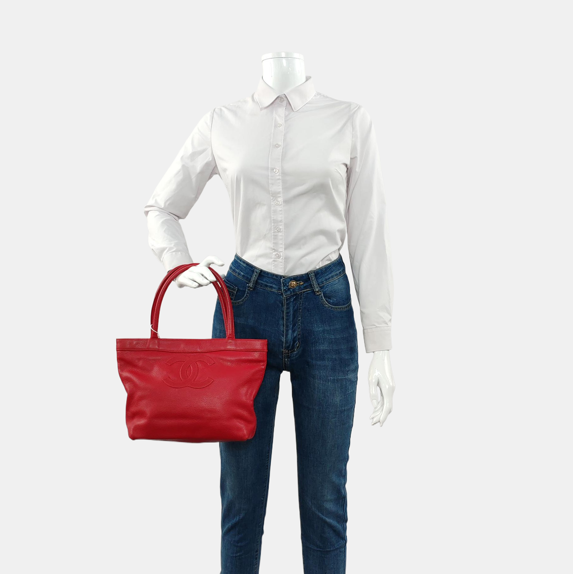 Grained Calfskin Red