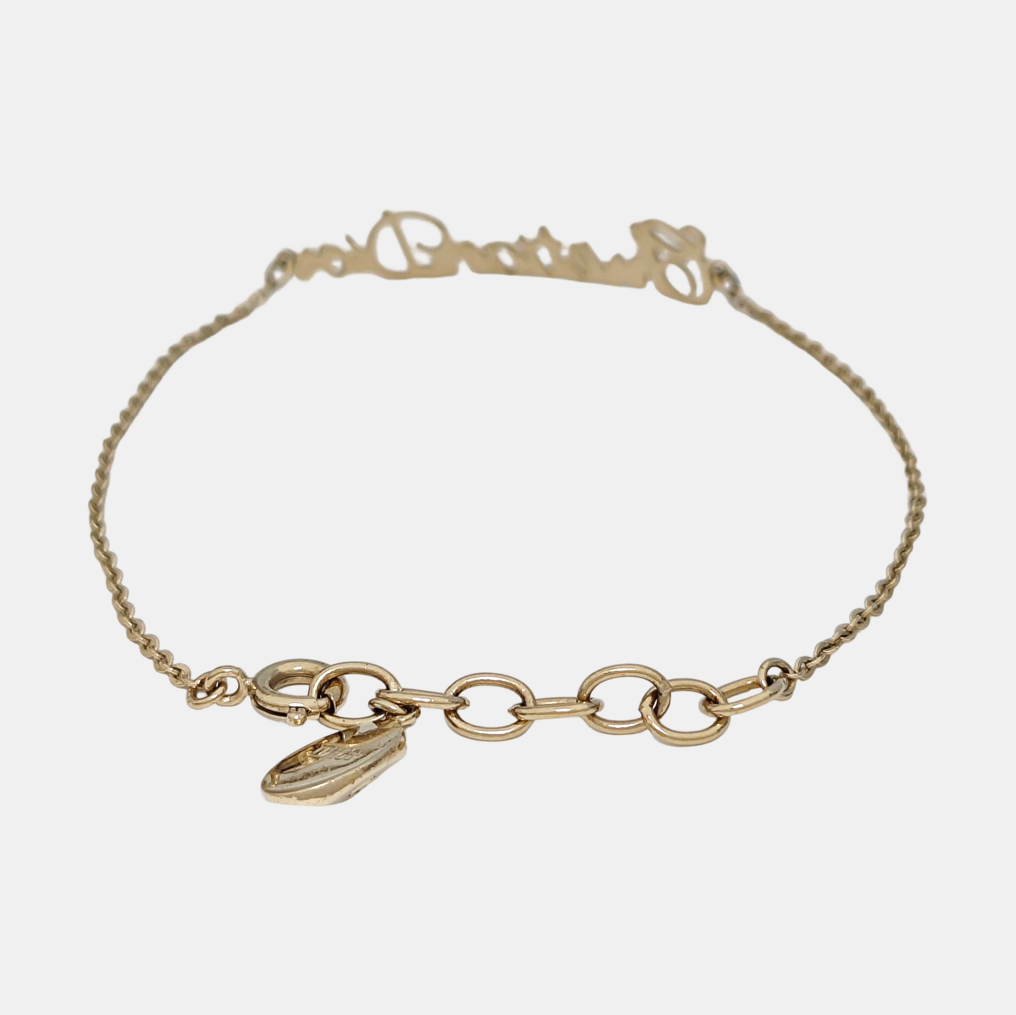 Dior And Kenny Scharf Metal Gold Bracelet