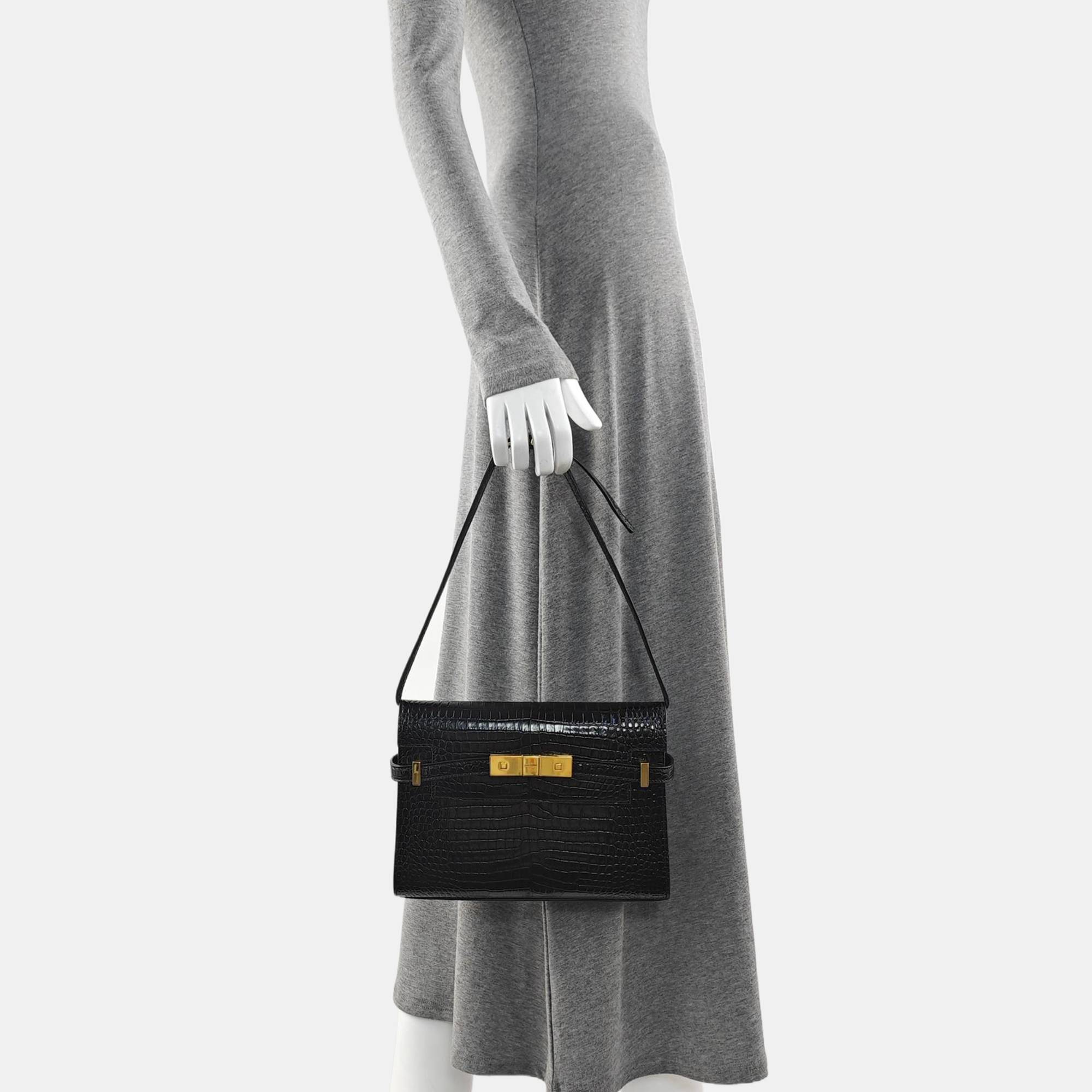MANHATTAN Small Calfskin Black