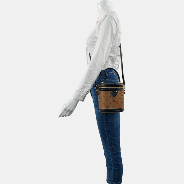 CANNES PM Monogram Coated Canvas Brown