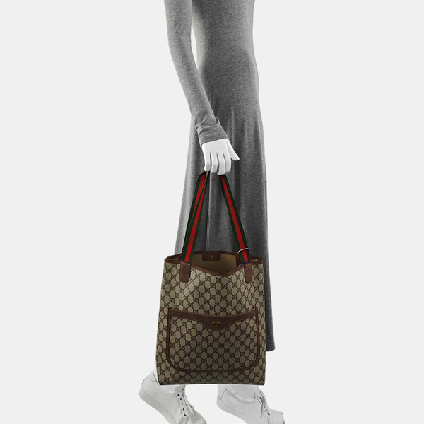 GG Supreme Monogram Coated Canvas Beige