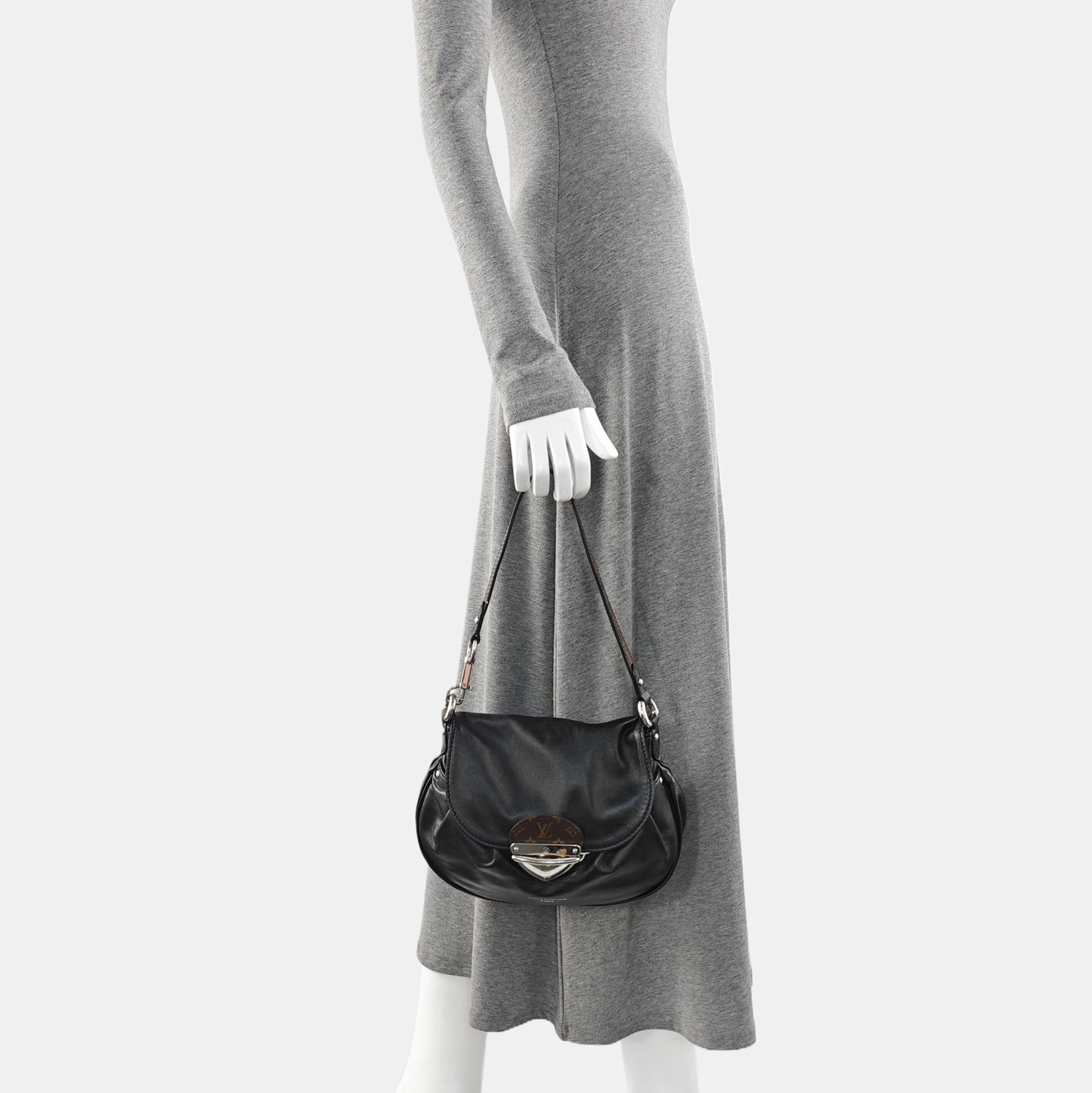 SUNSET Monogram Lambskin Black