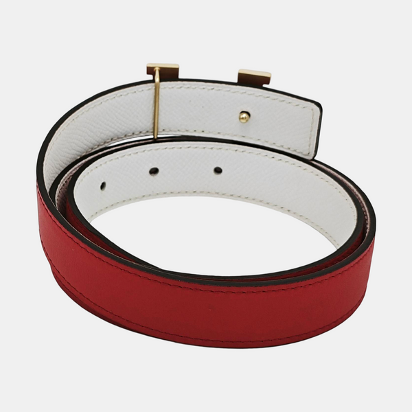 Leather Belt Red